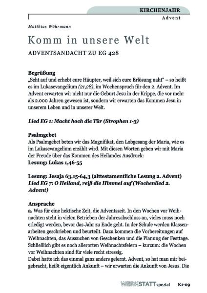 Komm in unsere Welt