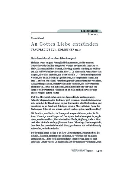 An Gottes Liebe entzünden