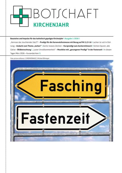 Botschaft Kirchenjahr Nr. 1/2026