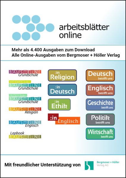 Arbeitsblätter Online - Ausgaben direkt herunterladen