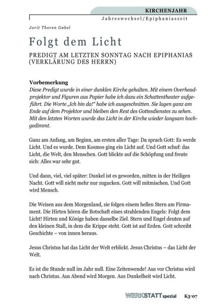 Folgt dem Licht