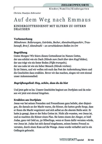 Auf dem Weg nach Emmaus