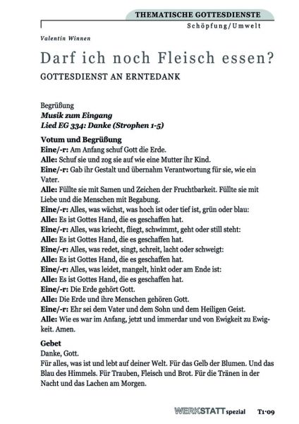 Darf ich noch Fleisch essen?