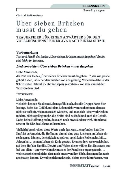 Über sieben Brücken musst du gehen
