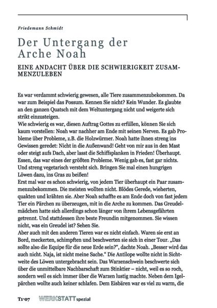 Der Untergang der Arche Noah