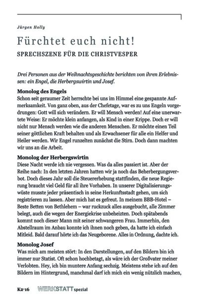 Fürchtet euch nicht!