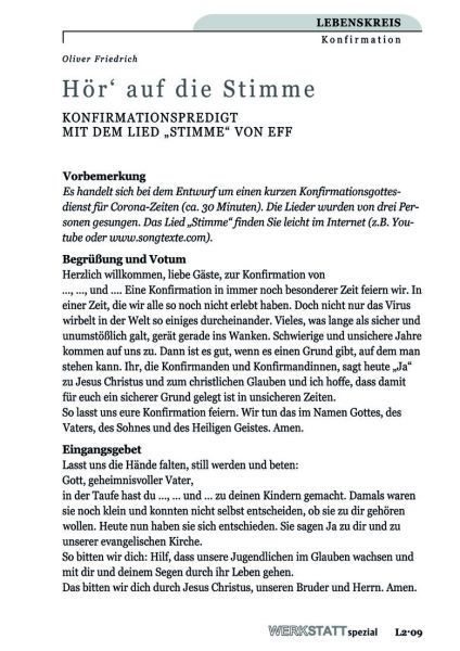 Hör auf die Stimme