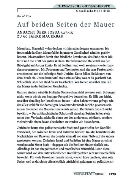 Auf beiden Seiten der Mauer