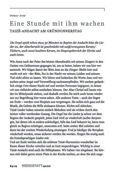 Eine Stunde mit ihm wachen Eine Stunde mit ihm wachen